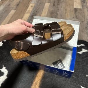 Birkenstock Soft Footbed Sandal - Dark Brown